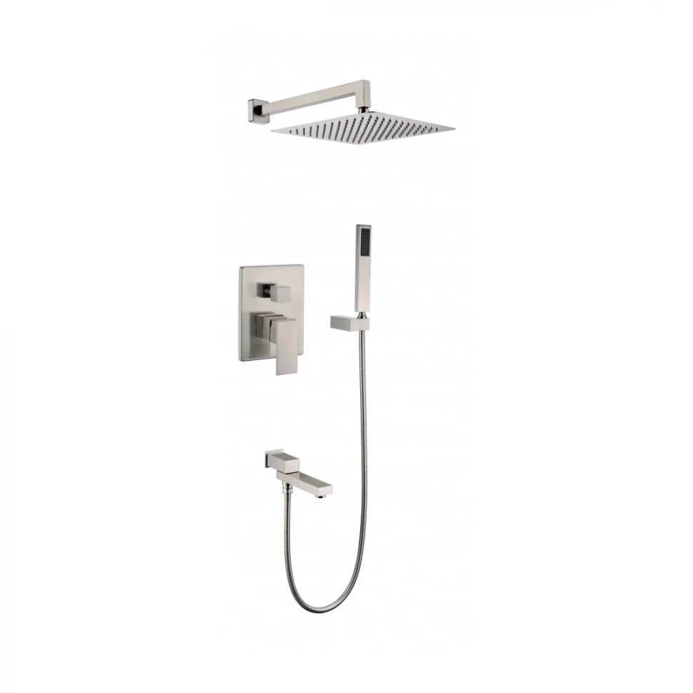 Душевая система скрытого монтажа Grocenberg GB5089NK-1, никель