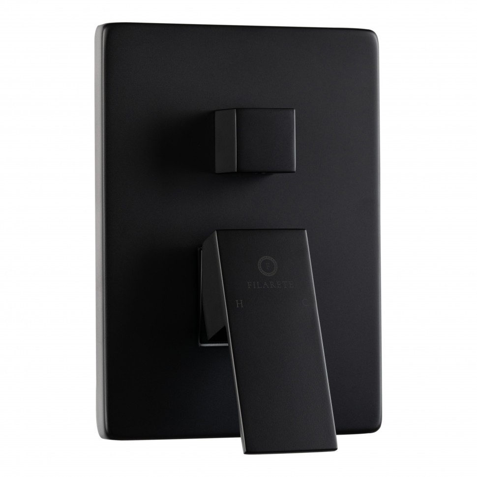 Душевая система скрытого монтажа FILARETE Fing FL1044, черный матовый