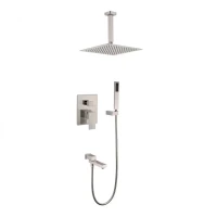 Душевая система скрытого монтажа Grocenberg GB5089NK-2, никель