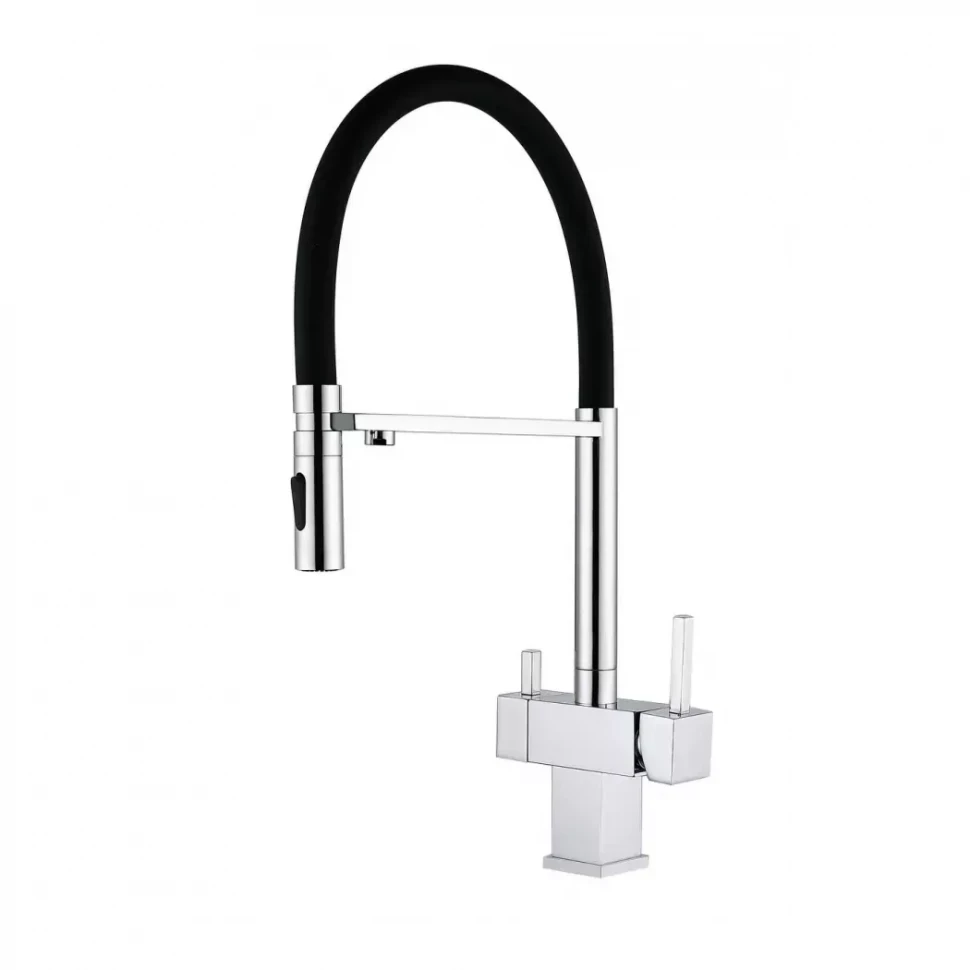 Смеситель для кухни под фильтр на магните Grocenberg GB4098, хром