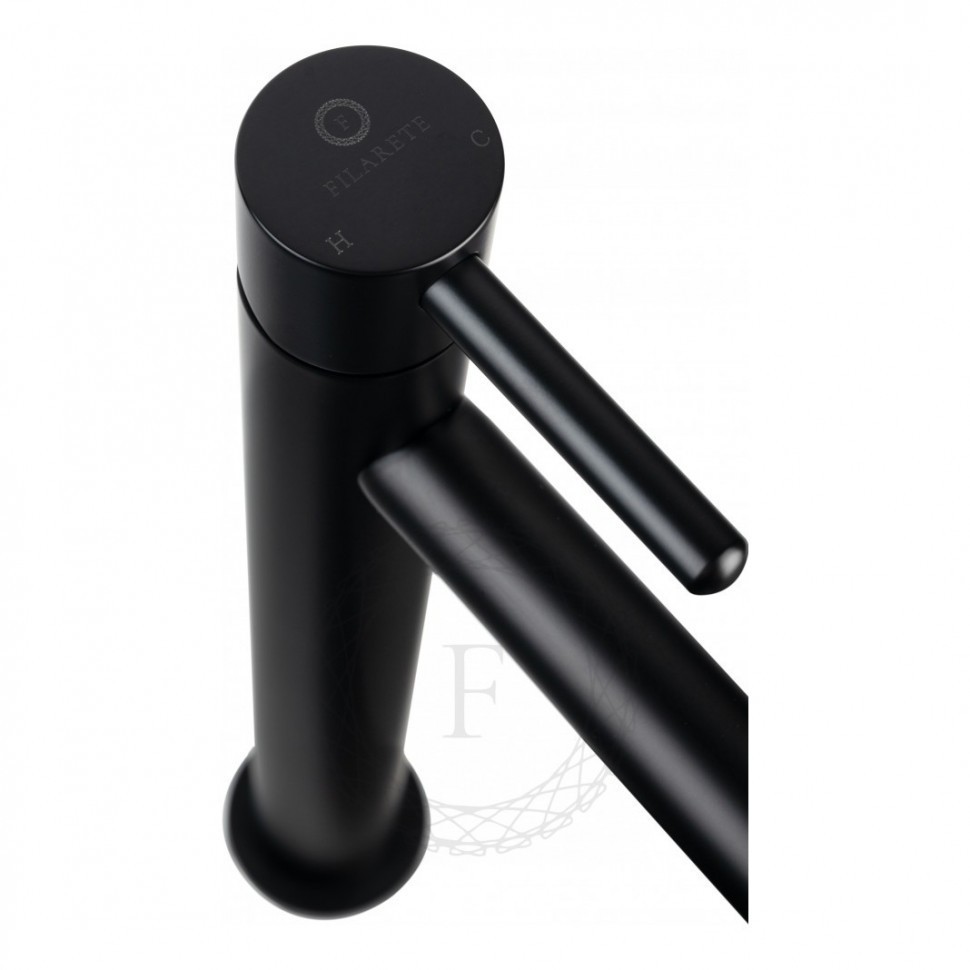Смеситель для раковины FILARETE Roun FL6020, черный матовый