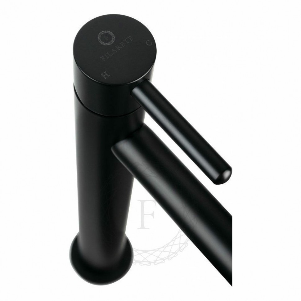 Смеситель для раковины FILARETE Roun FL6020, черный матовый