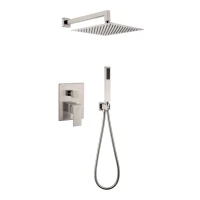 Душевая система скрытого монтажа Grocenberg GB5089NK-3, никель