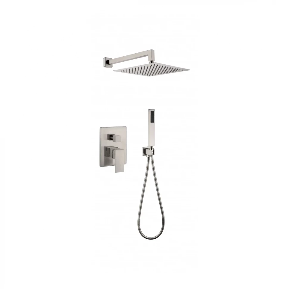 Душевая система скрытого монтажа Grocenberg GB5089NK-3, никель