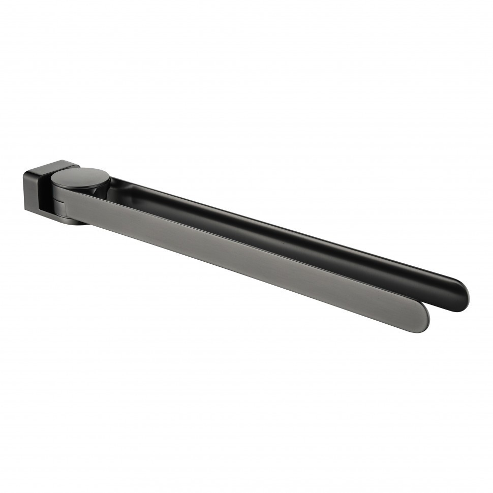 Полотенцедержатель поворотный на 2 полотенца Grocenberg AC0055, графит