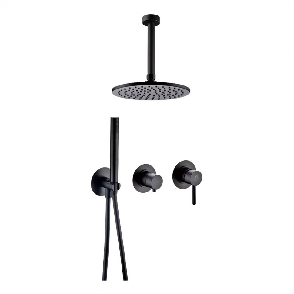 Душевая система встроенная FILARETE FL1032, черный матовый