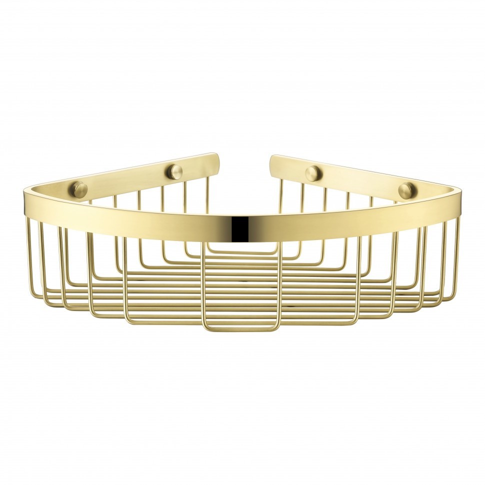 Полка корзина угловая Grocenberg AC0091GO, золото глянец