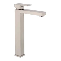 Смеситель для раковины высокий Grocenberg GB3008, никель