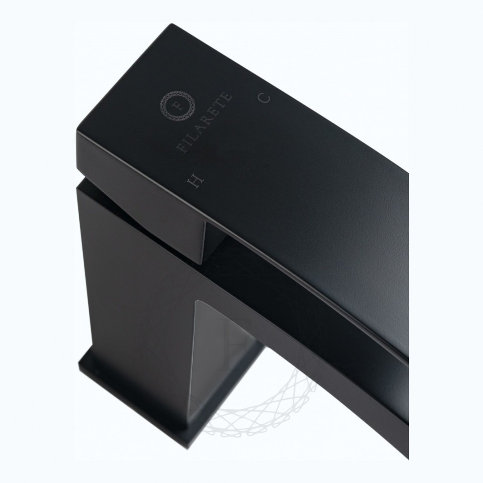 Смеситель для раковины FILARETE Waterfall FL5010, черный матовый