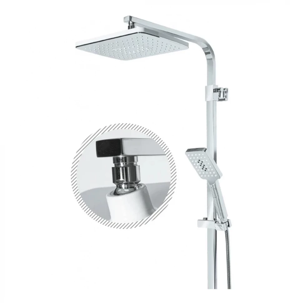 Душевая система Grocenberg GB7007, белый/хром