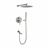 Душевая система скрытого монтажа Grocenberg GB5099BG-1, графит