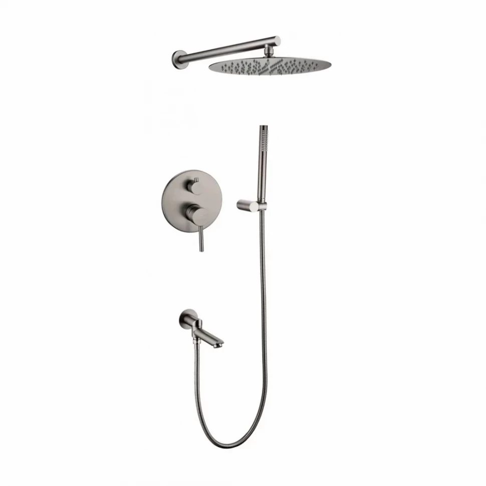 Душевая система скрытого монтажа Grocenberg GB5099BG-1, графит