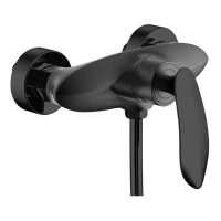 Смеситель для душа с ручным душем Grocenberg GB9001, черный матовый