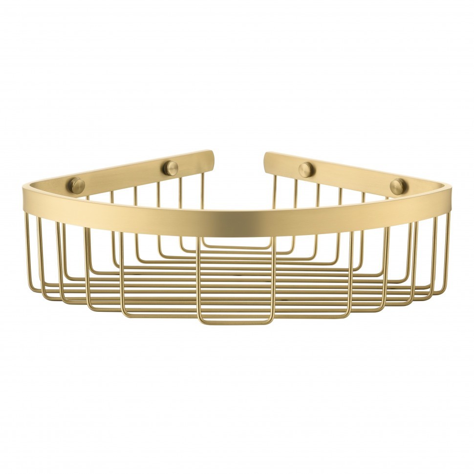 Полка корзина угловая Grocenberg AC0091MG, матовое золото Полка корзина угловая Grocenberg AC0091MG, матовое золото