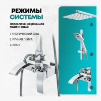 Душевая система Grocenberg GB7007, хром