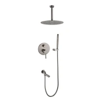 Душевая система скрытого монтажа Grocenberg GB5099BG-2, графит