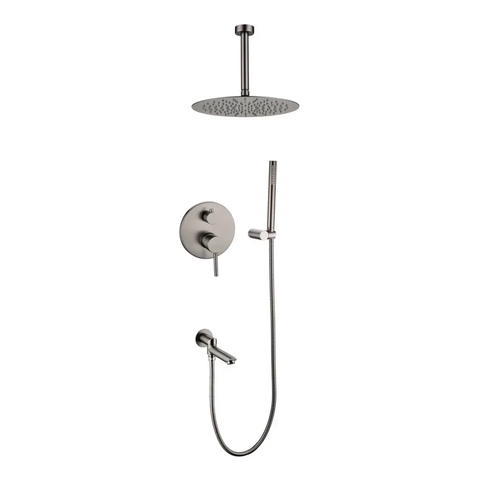 Душевая система скрытого монтажа Grocenberg GB5099BG-2, графит