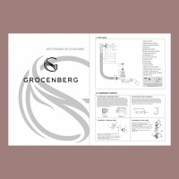 Полуавтоматический слив-перелив для ванны Grocenberg GB240, белый