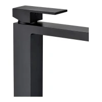 Смеситель для раковины высокий Grocenberg GB3008, черный матовый