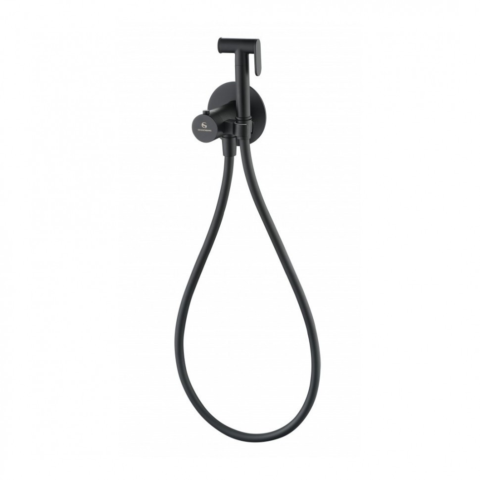 Гигиенический душ со смесителем Grocenberg GB009 с термостатом, черный матовый