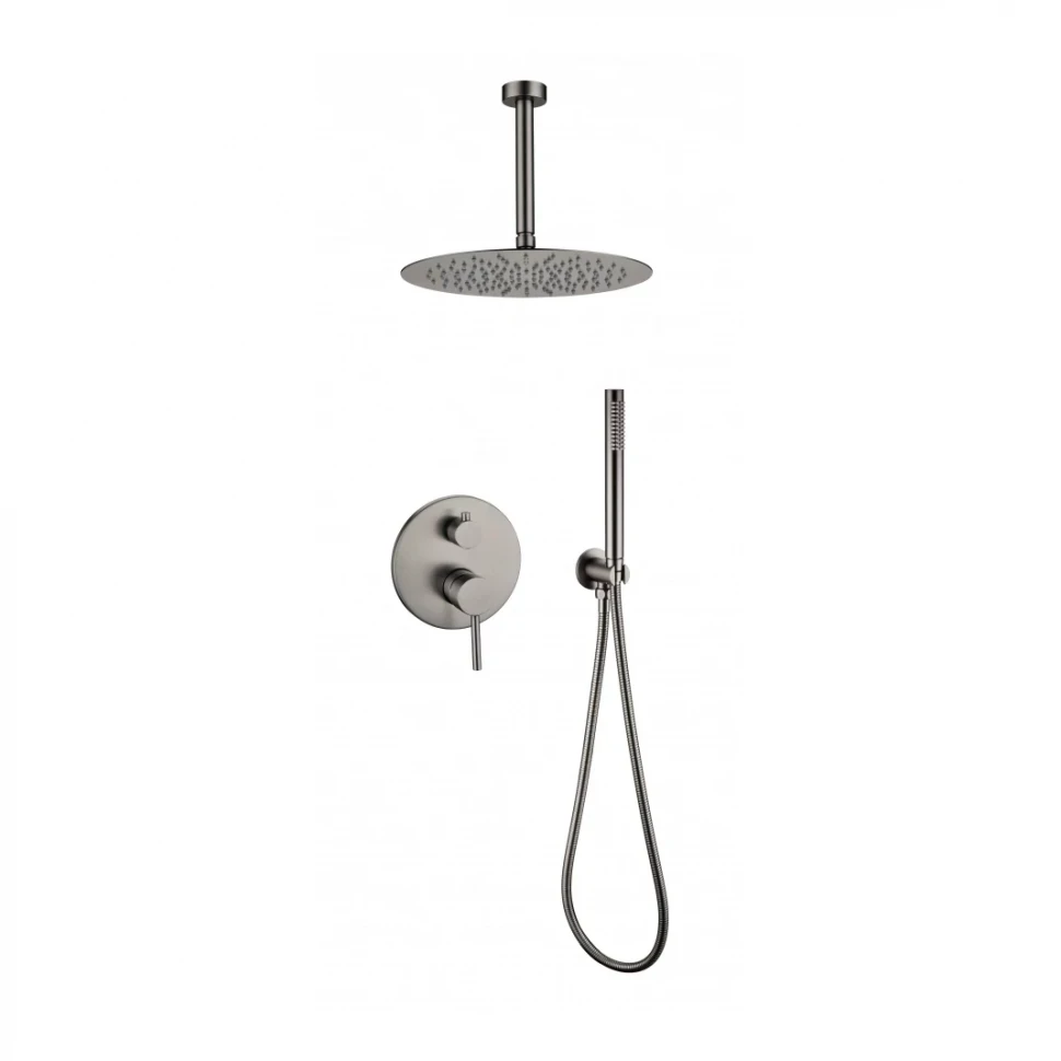 Душевая система скрытого монтажа Grocenberg GB5099BG-4, графит