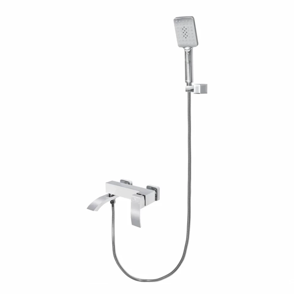 Набор для ванны 3 в 1 Grocenberg GB1007, белый/хром