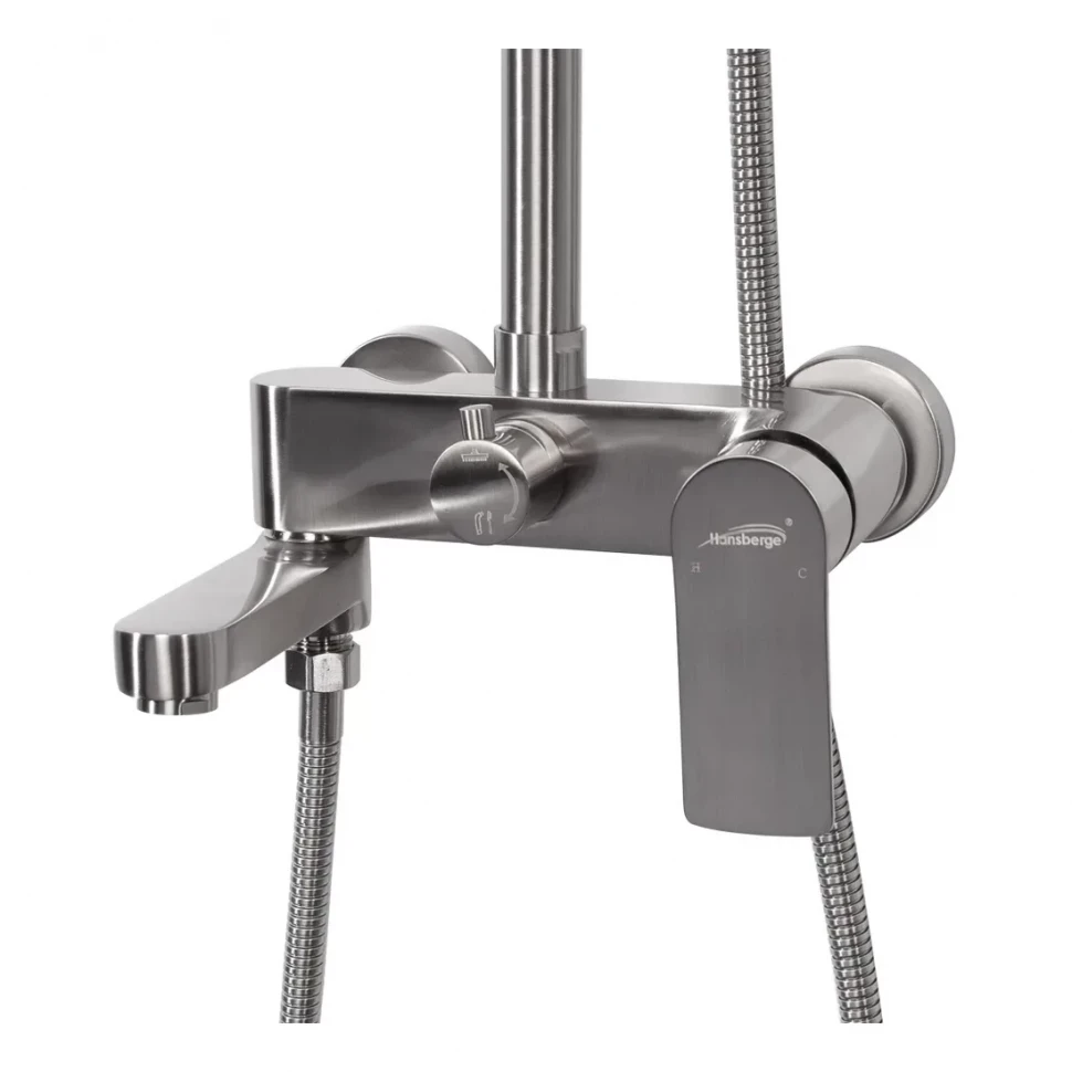Душевая система Hansberge H5049, никель