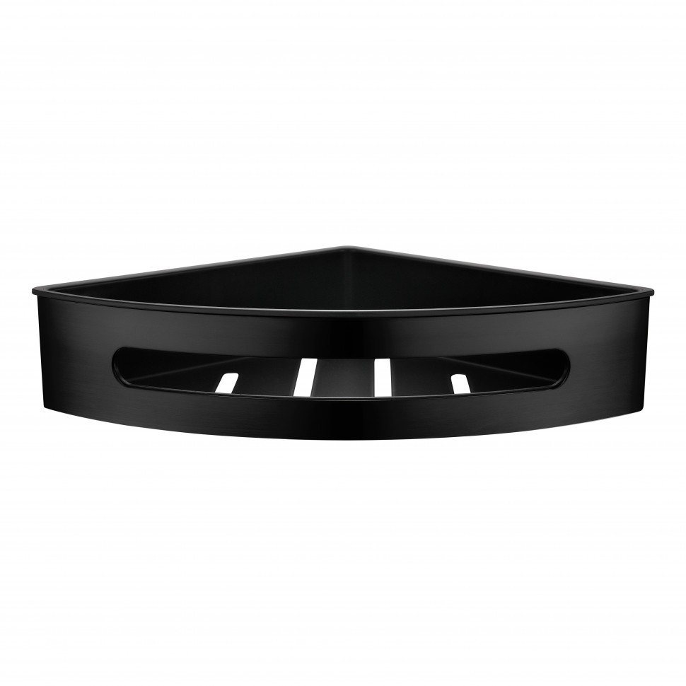 Полка корзина угловая Grocenberg AC0092BL, черный матовый Полка корзина угловая Grocenberg AC0092BL, черный матовый