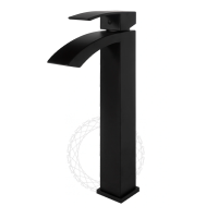 Смеситель для раковины FILARETE Waterfall FL6010, черный матовый