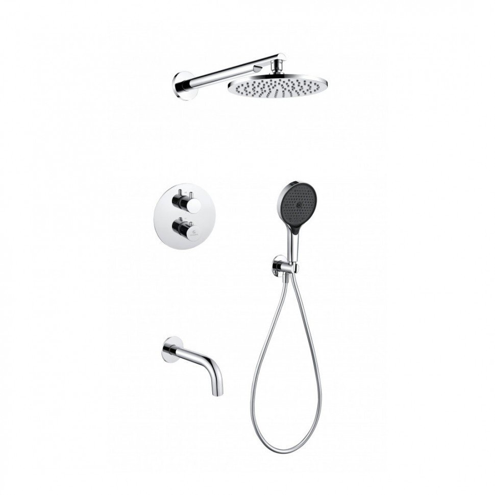 Душевая система скрытого монтажа Grocenberg GB5091, хром