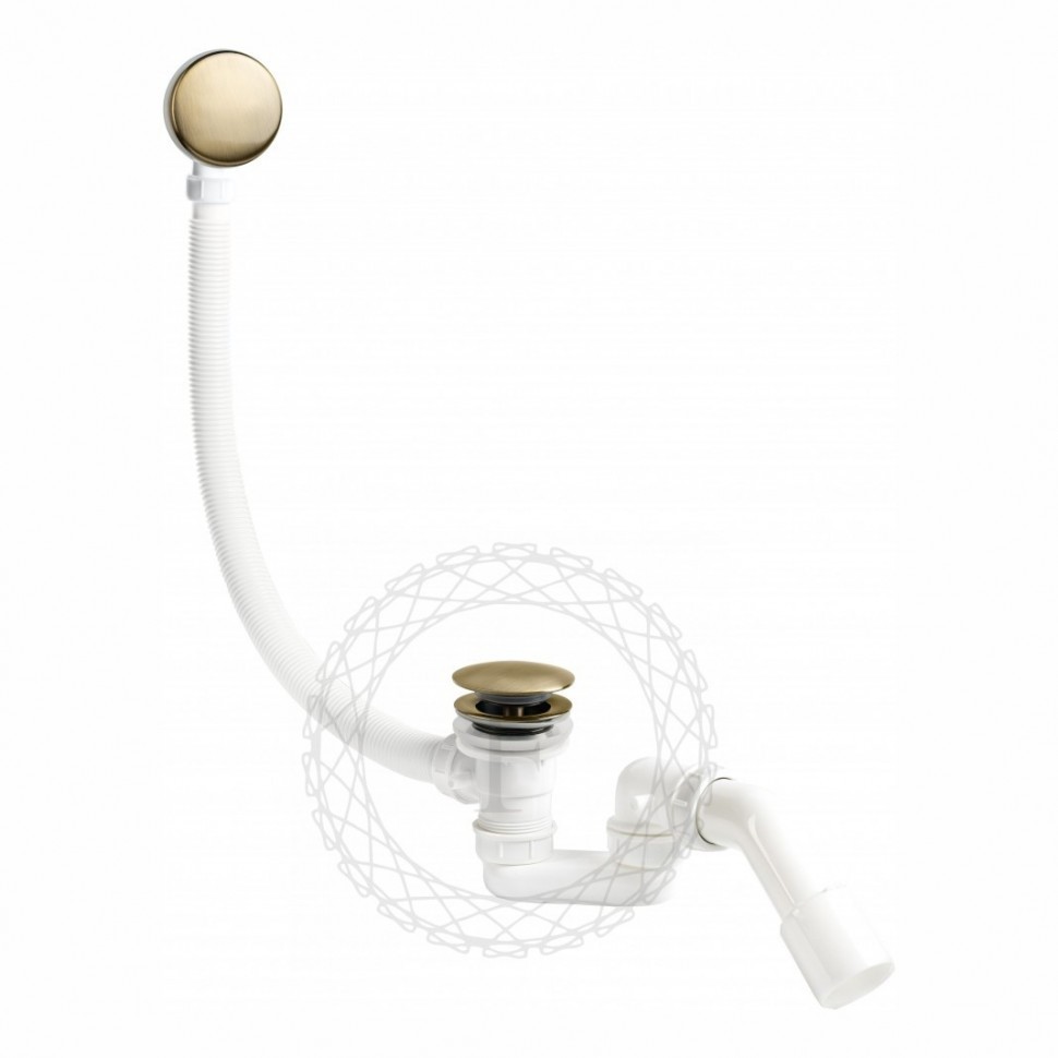 Сифон для ванны автоматический FILARETE FL90, бронза