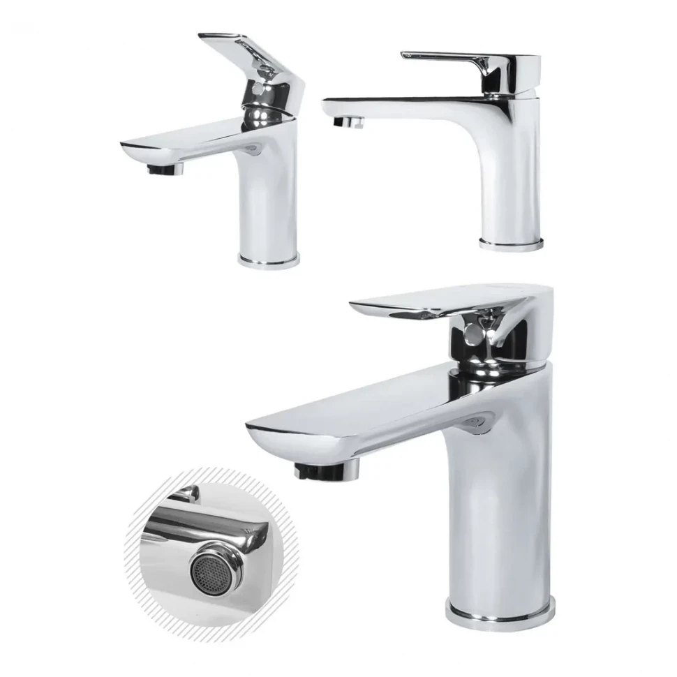 Набор для ванны 3 в 1 Grocenberg GB1009, хром