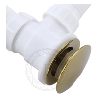 Сифон для ванны автоматический FILARETE FL90, золото глянец