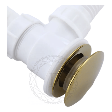 Сифон для ванны автоматический FILARETE FL90, золото глянец