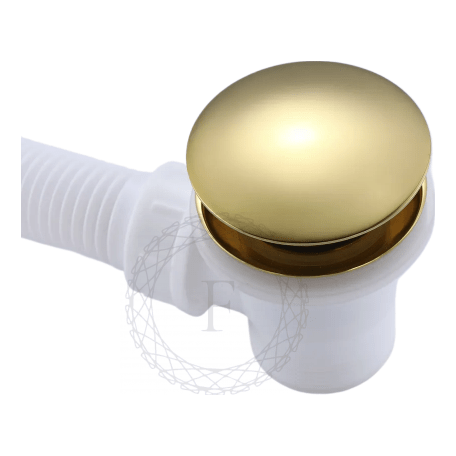 Сифон для ванны автоматический FILARETE FL90, золото глянец