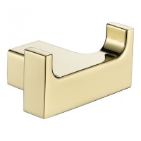 Крючок двойной Grocenberg AC0018, золото глянец