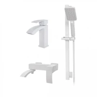 Набор для ванны 3 в 1 Hansberge H7077, белый