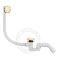 Сифон для ванны автоматический FILARETE FL90, золотой брашированный