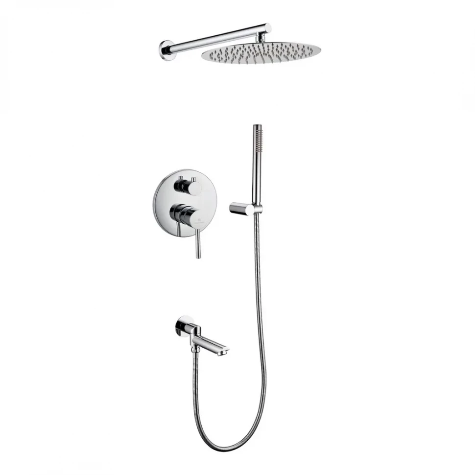 Душевая система скрытого монтажа Grocenberg GB5099CR-1, хром