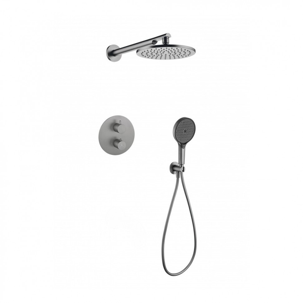 Душевая система скрытого монтажа Grocenberg GB5093, графит