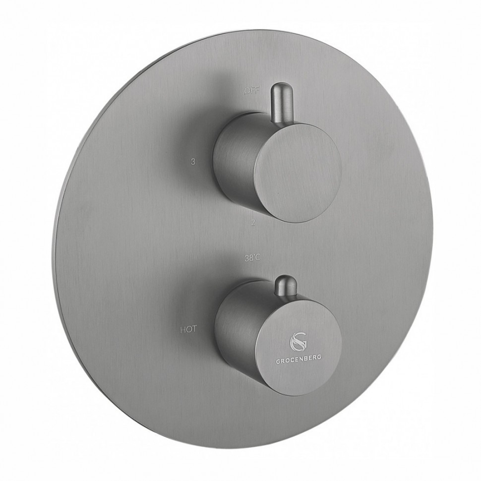 Душевая система скрытого монтажа Grocenberg GB5093, графит