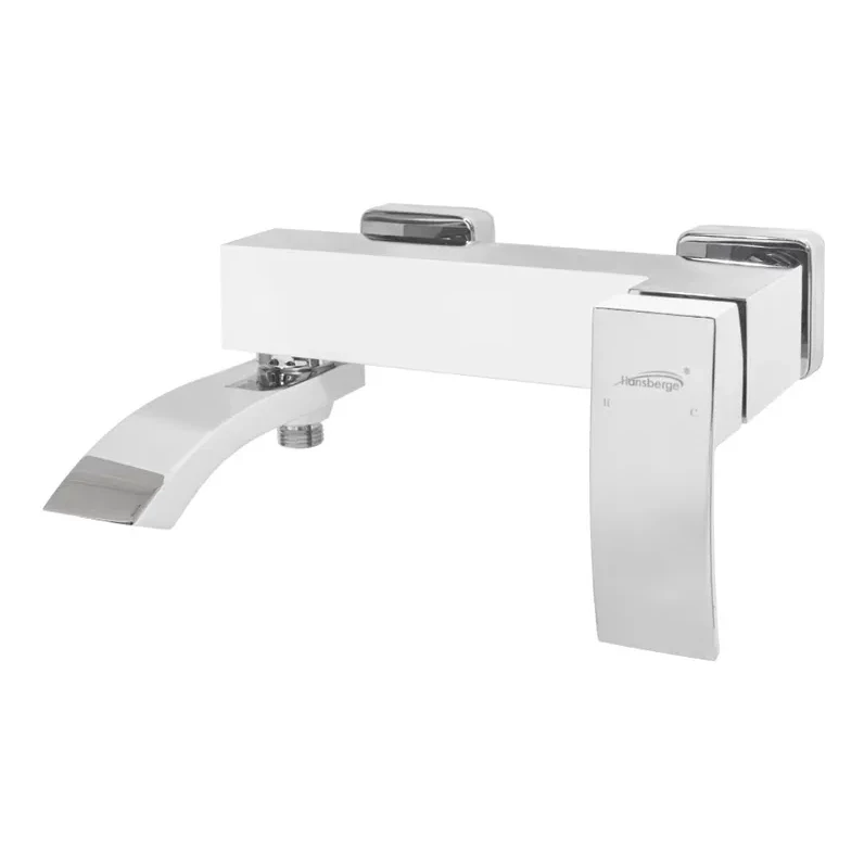 Набор для ванны 3 в 1 Hansberge H7077, белый/хром