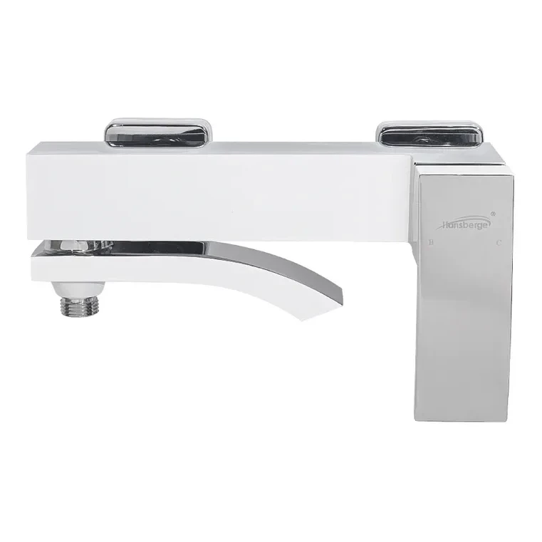 Набор для ванны 3 в 1 Hansberge H7077, белый/хром