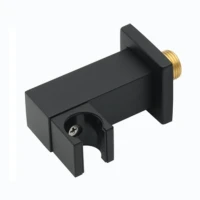 Душевое соединение с держателем Grocenberg GB188, черный матовый