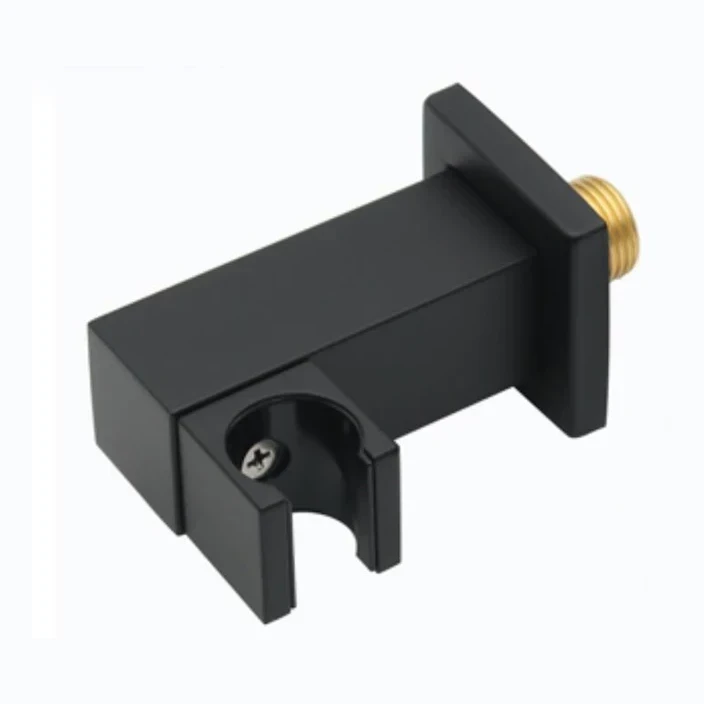 Душевое соединение с держателем Grocenberg GB188, черный матовый