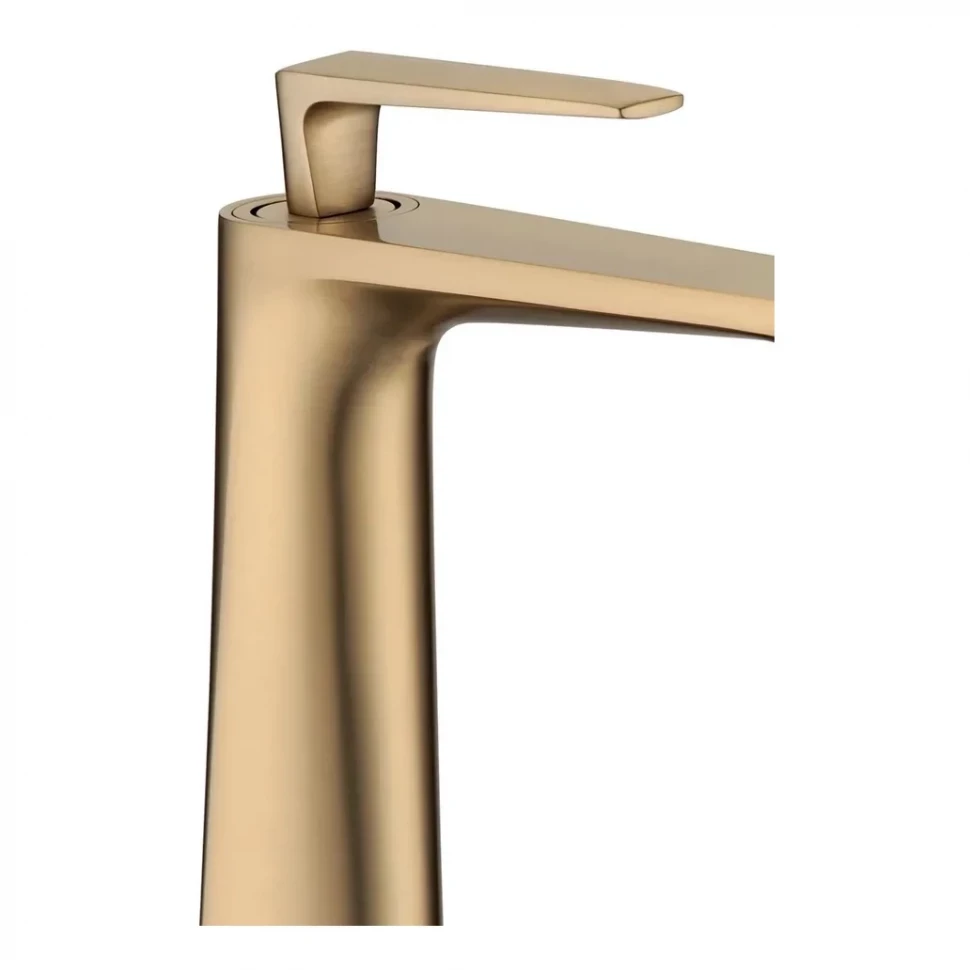 Смеситель для раковины высокий Grocenberg GB3025, матовое золото