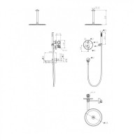 Душевая система скрытого монтажа Grocenberg GB5099CR-2, хром