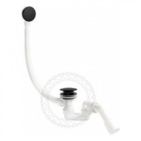 Сифон для ванны автоматический FILARETE FL90, черный матовый