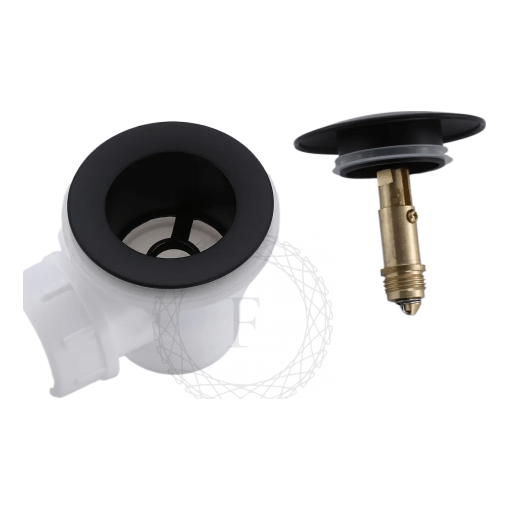 Сифон для ванны автоматический FILARETE FL90, черный матовый