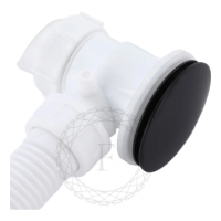 Сифон для ванны автоматический FILARETE FL90, черный матовый